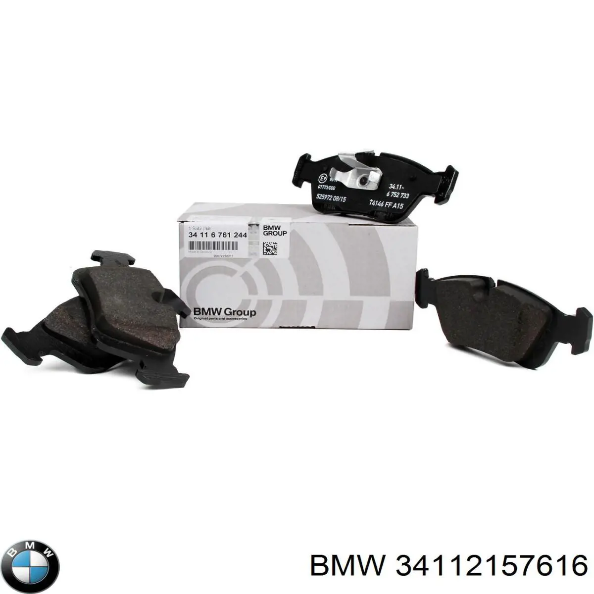 Купити 34112157616 BMW Колодки гальмівні передні, дискові