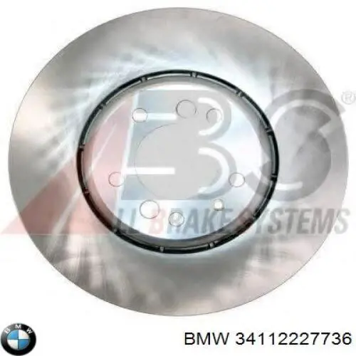 Диск гальмівний передній 34112227736 BMW