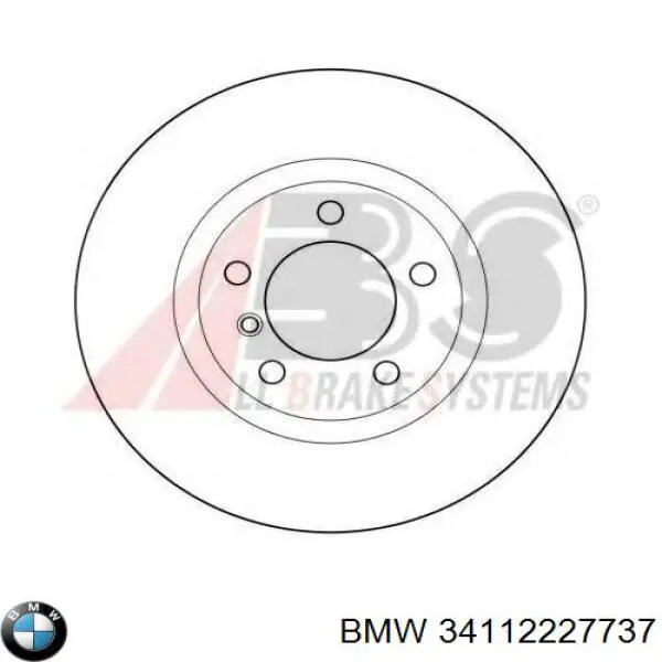 Диск переднього гальма BMW 34112227737 ціна, від 71.07 USD