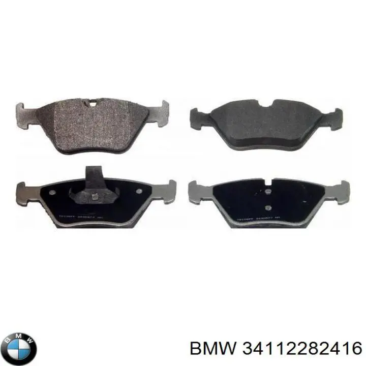 Гальмівні колодки BMW 34112282416 ціна, від 28.55 USD