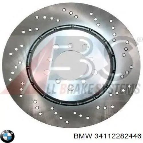 Диск переднього гальма BMW 34112282446 ціна, від 333.38 USD