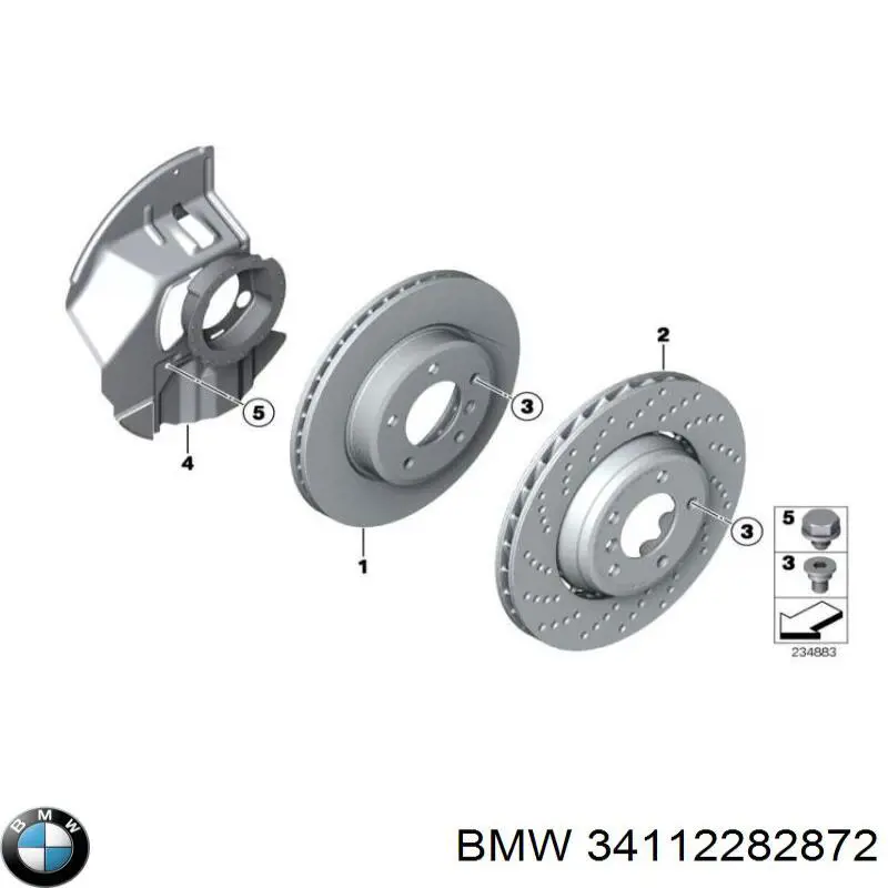 34112282872 BMW Дискові гальма