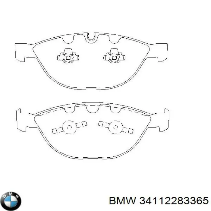 Передні тормозні колодки 34112283365 BMW