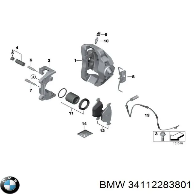 Гальмівні диски 34112283801 BMW