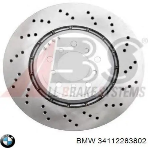 34112283802 BMW Дискові гальма