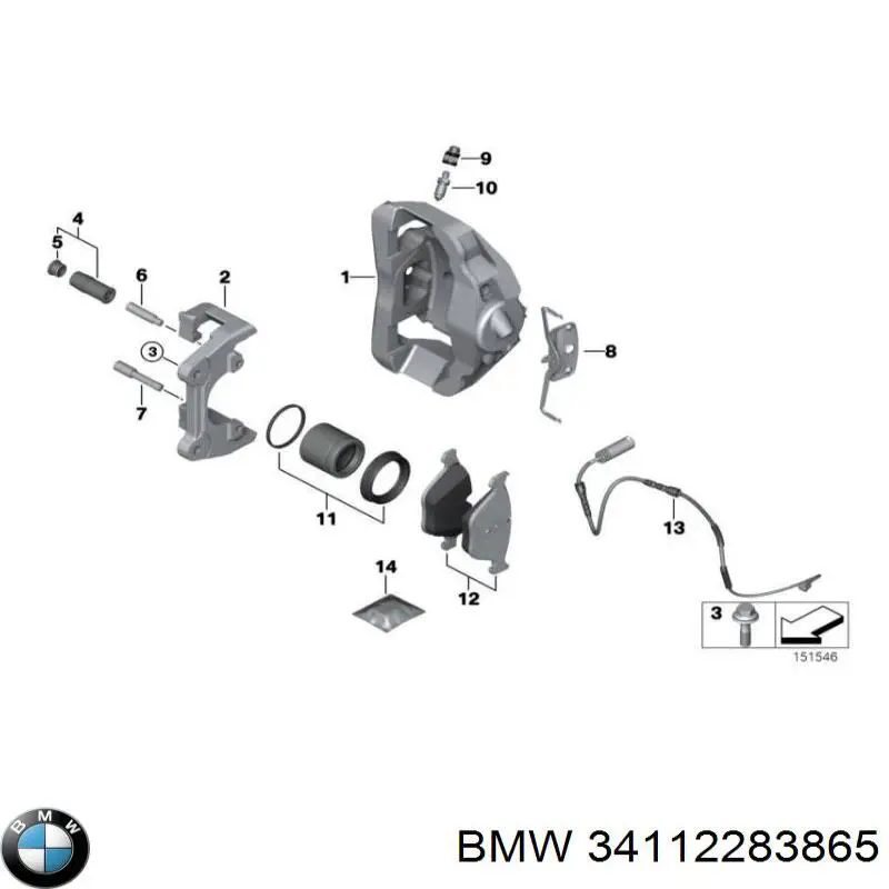 Гальмівні колодки BMW 34112283865 ціна, від 58.87 USD
