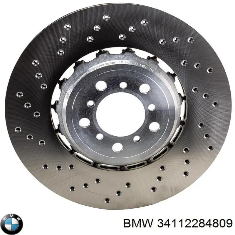 Диск переднього гальма BMW 34112284809 ціна, від 353.14 USD