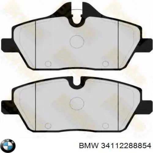 Гальмівні колодки BMW 34112288854 ціна, від 26.04 USD