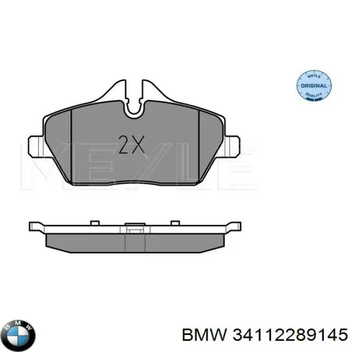 34112289145 BMW Передні гальмівні колодки