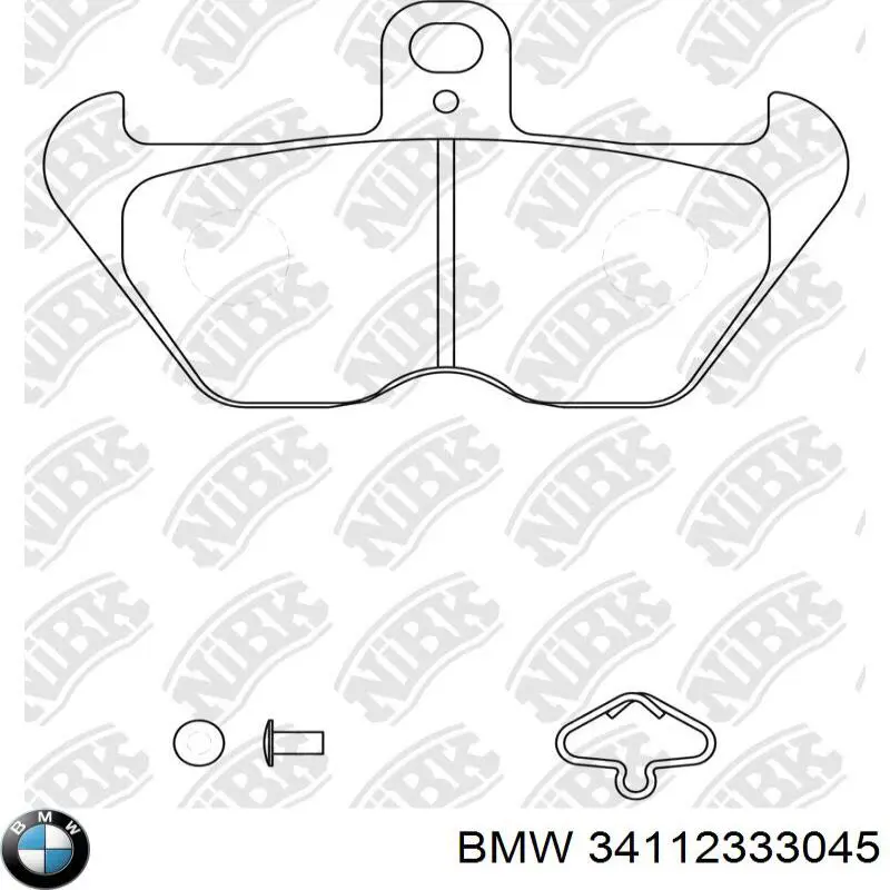 Гальмівні колодки BMW 34112333045 ціна, від 28.07 USD