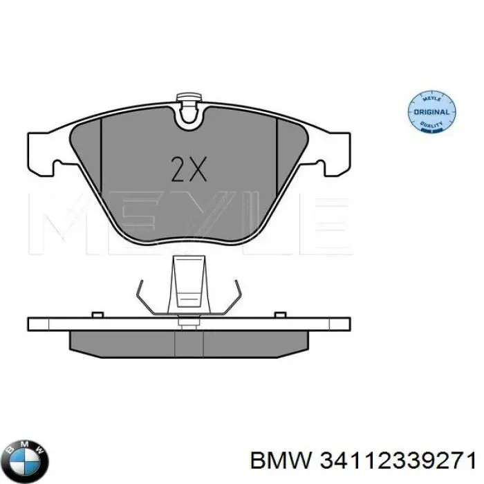 Купити 34112339271 BMW Колодки гальмівні передні, дискові