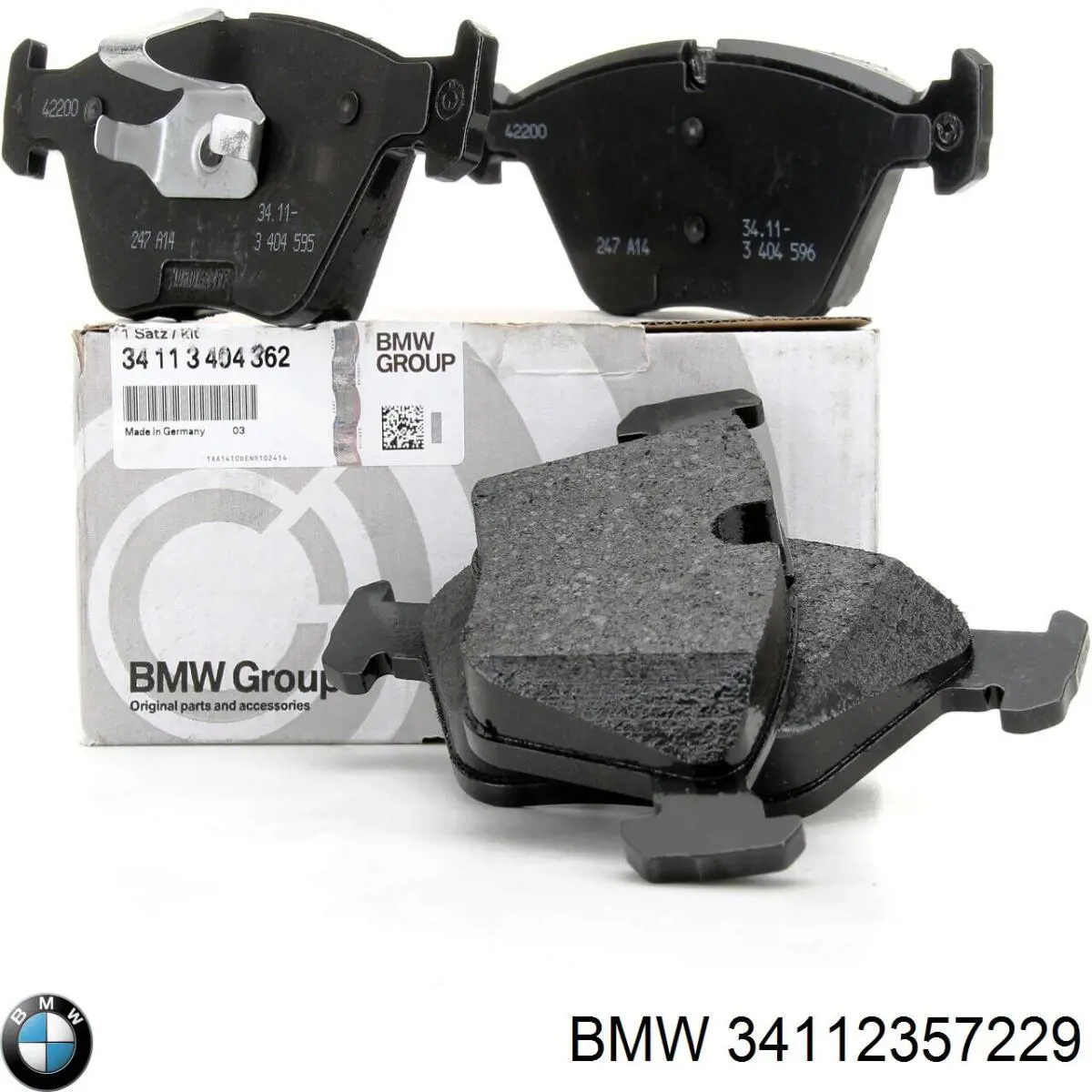 Купити 34112357229 BMW Колодки гальмівні передні, дискові