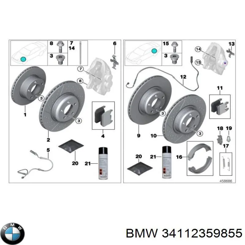  BMW 34112359855 ціна, від 86.94 USD