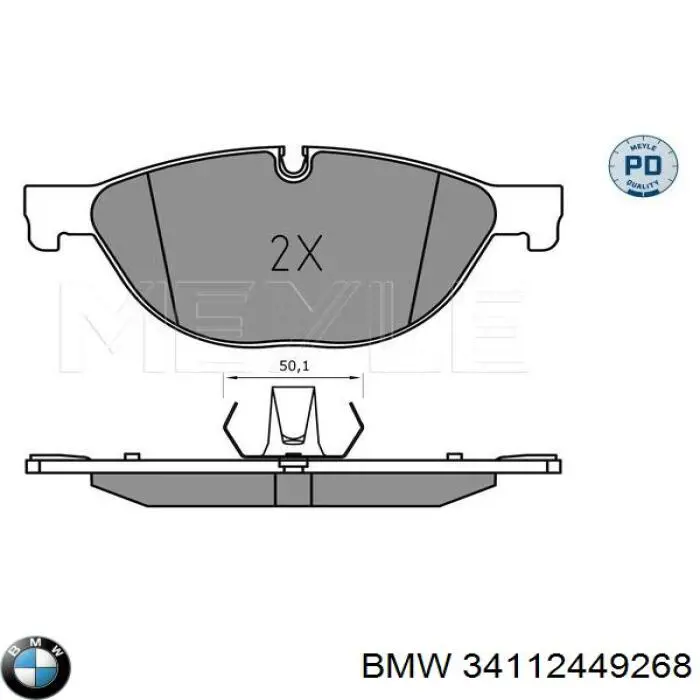 34112449268 BMW Передні гальмівні колодки