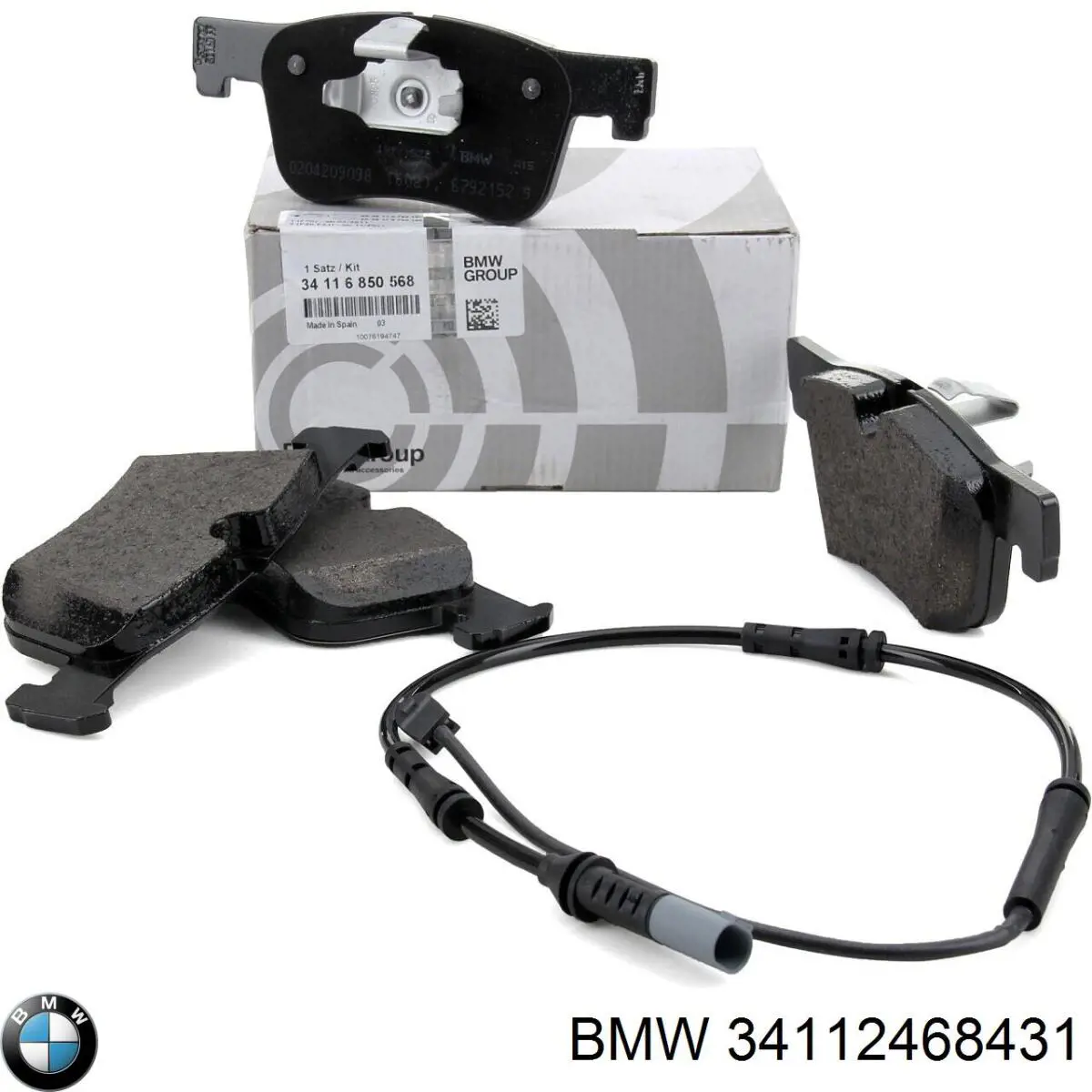 Купити 34112468431 BMW Колодки гальмівні передні, дискові
