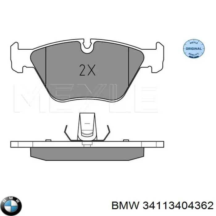 Гальмівні колодки BMW 34113404362 ціна, від 46.52 USD