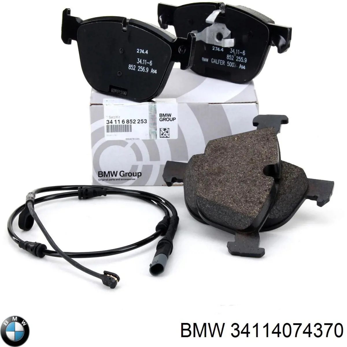 Купити 34114074370 BMW Колодки гальмівні передні, дискові