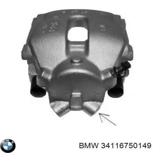 34116750149 BMW Супорт гальмівний, передній, лівий