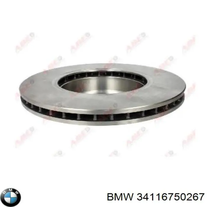 Диск переднього гальма BMW 34116750267 ціна, від 62.44 USD