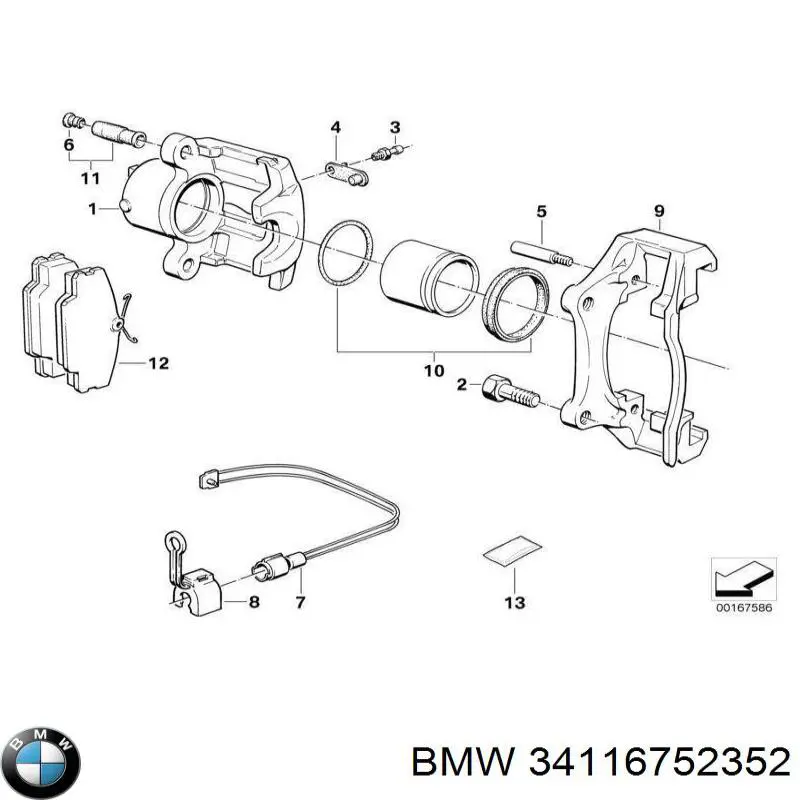 Диск переднього гальма BMW 34116752352 ціна, від 28.35 USD
