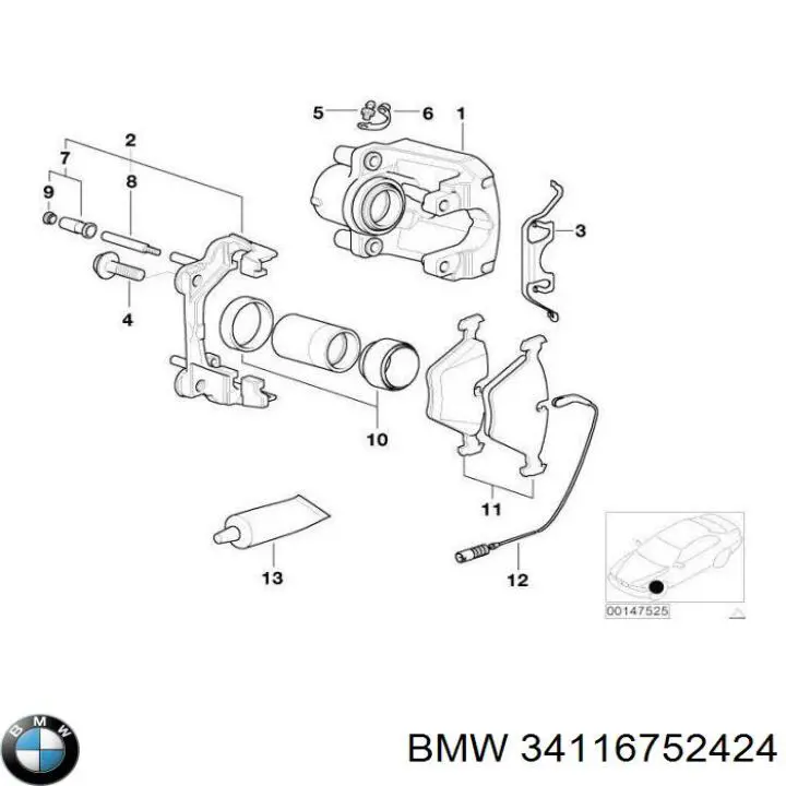 34116752424 BMW 