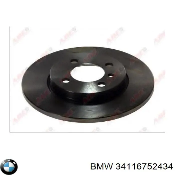 34116752434 BMW Гальмо дискове переднє