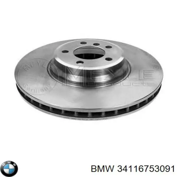 Диск переднього гальма BMW 34116753091 ціна, від 58.33 USD