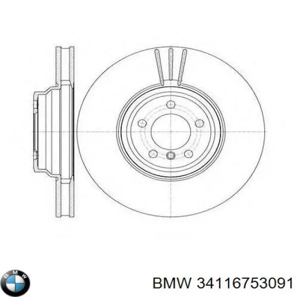 Купити 34116753091 BMW Ротор гальмівний