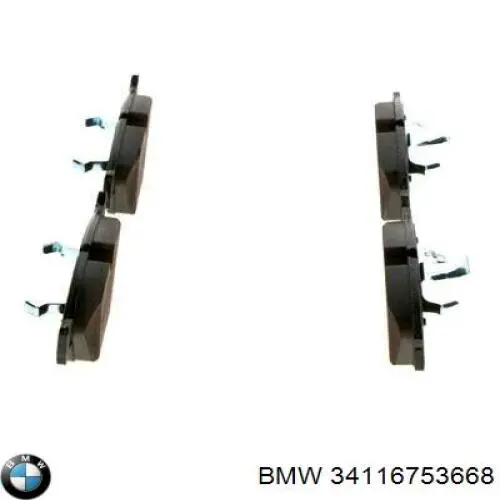 Тормозні колодки BMW 34116753668