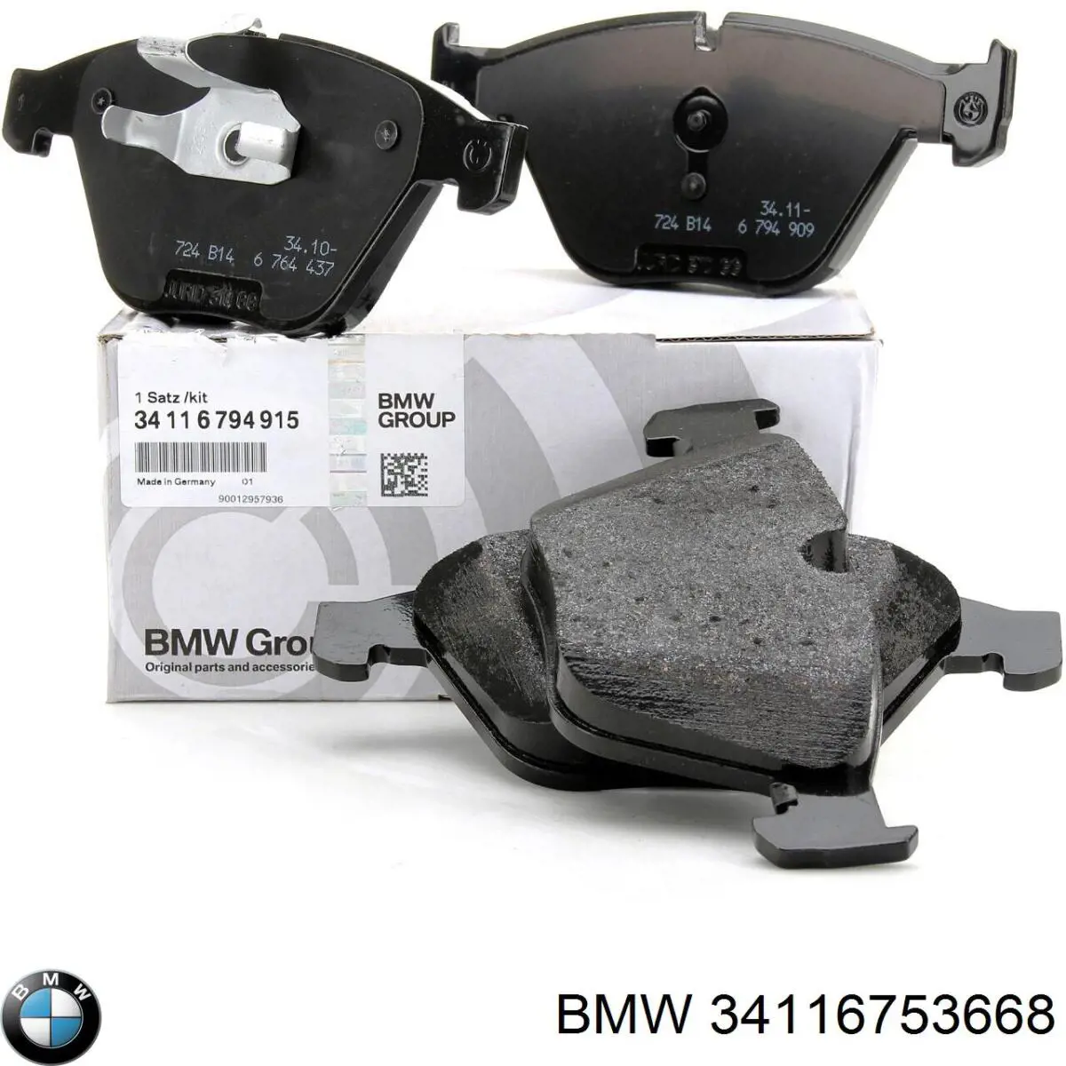 Купити 34116753668 BMW Колодки гальмівні передні, дискові
