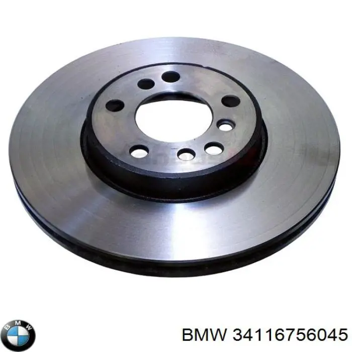 Диск переднього гальма BMW 34116756045 ціна, від 57.36 USD