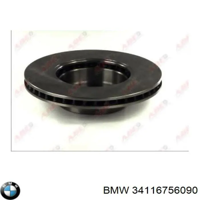 Диск переднього гальма BMW 34116756090 ціна, від 47.09 USD