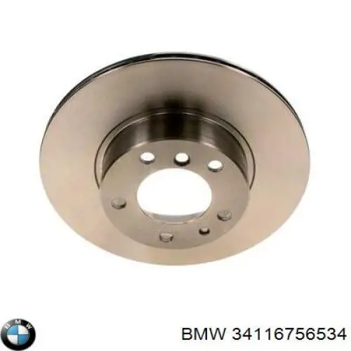 Диск переднього гальма BMW 34116756534 ціна, від 52.34 USD