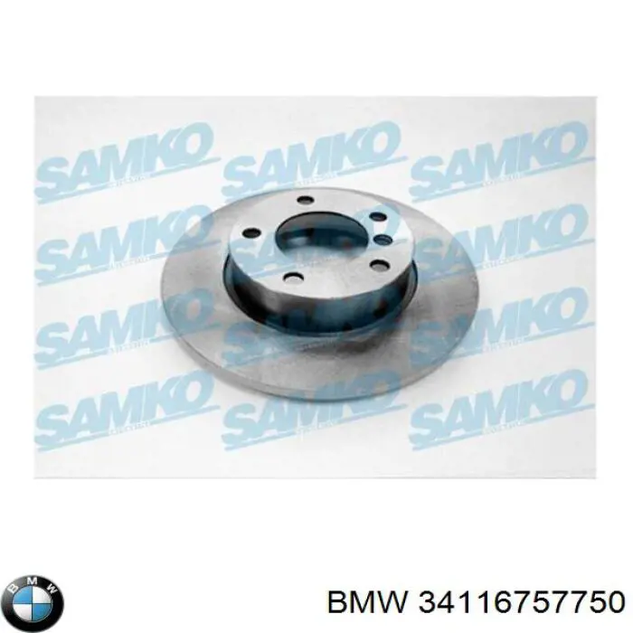 Диск переднього гальма BMW 34116757750 ціна, від 33.40 USD