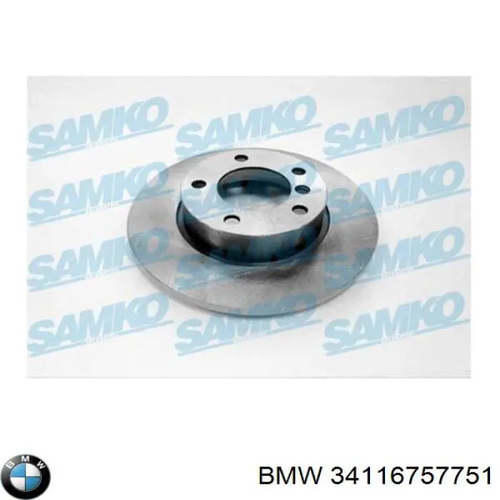 Диск переднього гальма BMW 34116757751 ціна, від 31.43 USD
