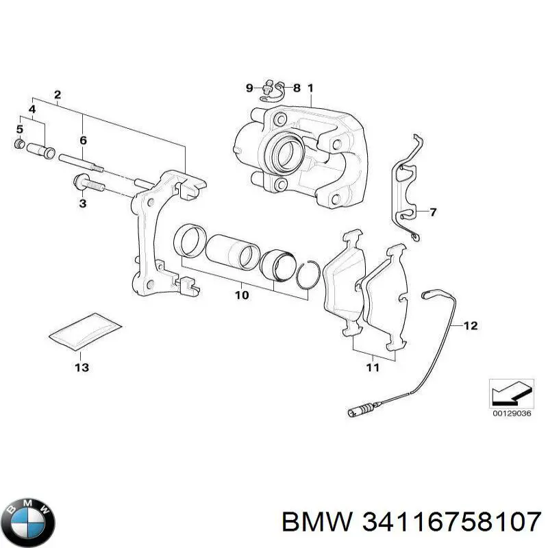 Штуцер прокачування супорту гальмівного, переднього BMW 34116758107 ціна, від 29.59 USD