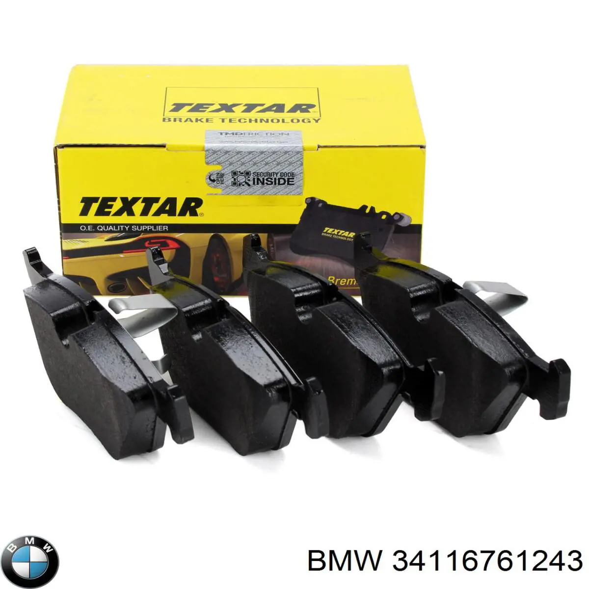 Купити 34116761243 BMW Колодки гальмівні передні, дискові