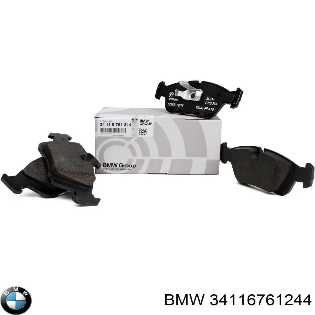 Купити 34116761244 BMW Колодки гальмівні передні, дискові