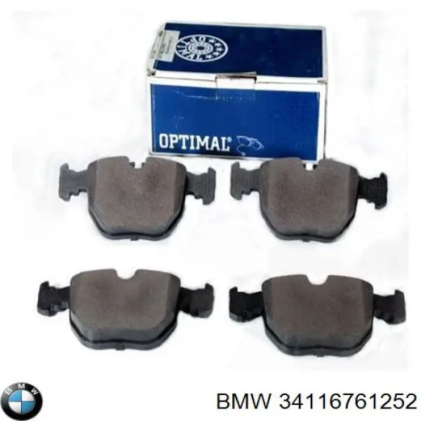 Купити 34116761252 BMW Колодки гальмівні передні, дискові