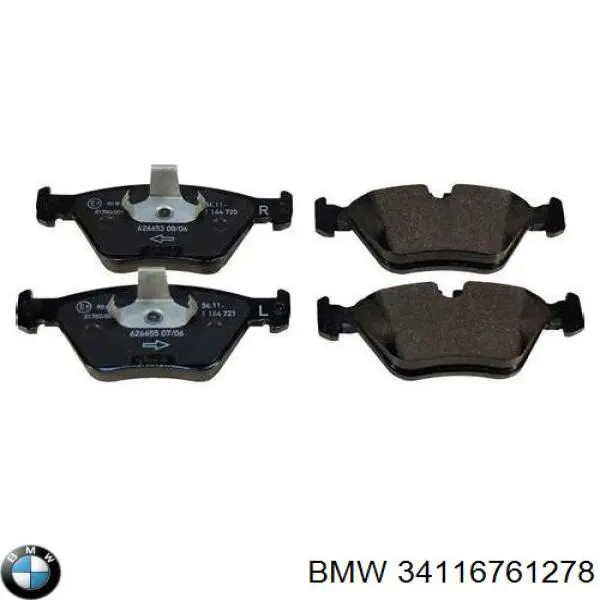 Купити 34116761278 BMW Колодки гальмівні передні, дискові