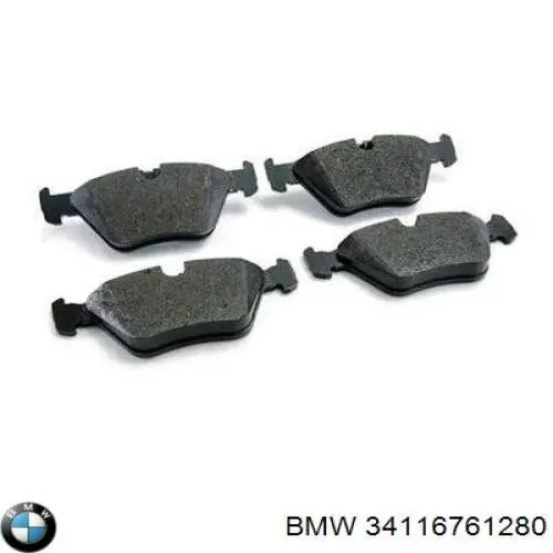 34116761280 BMW колодки гальмівні передні, дискові