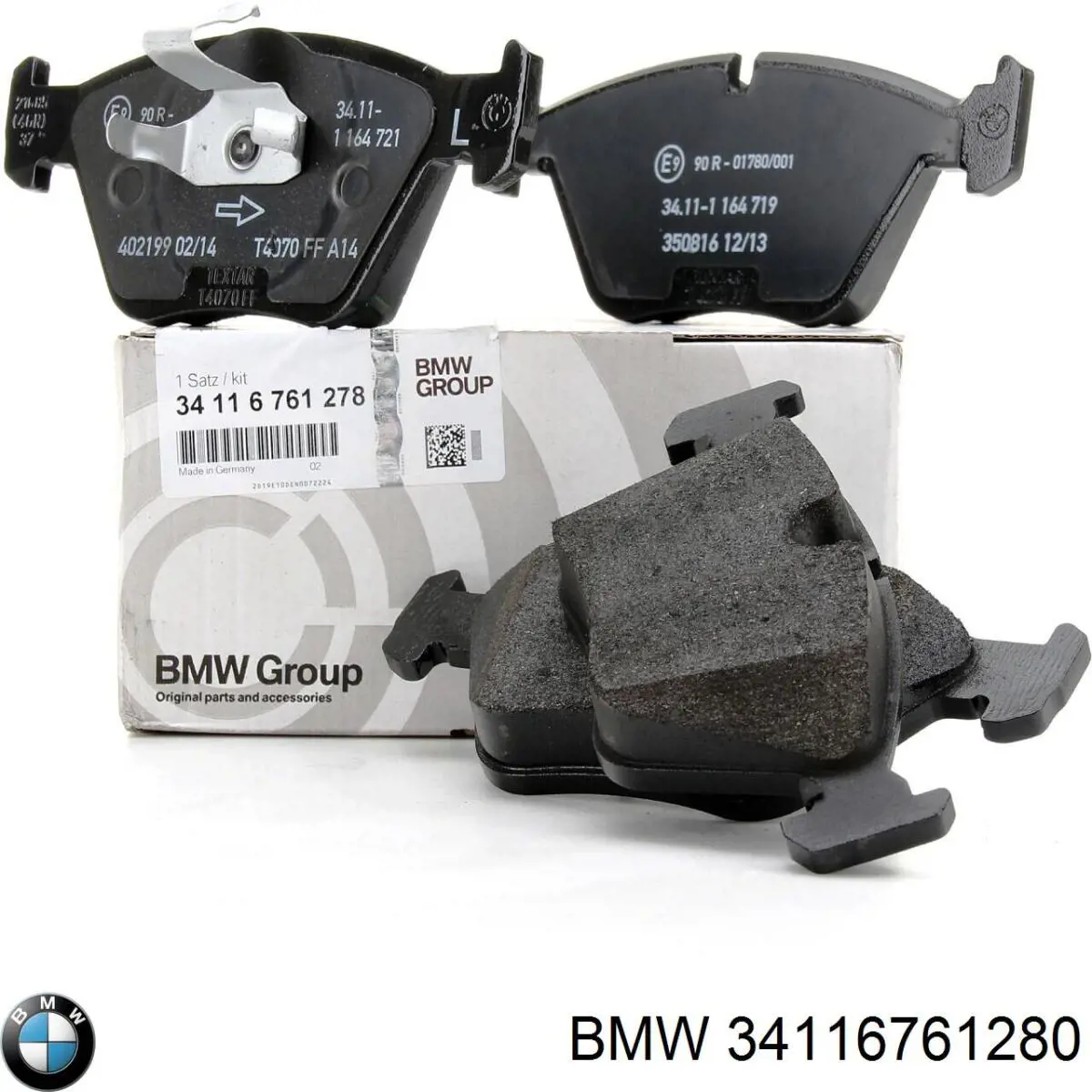 Передні тормозні колодки 34116761280 BMW