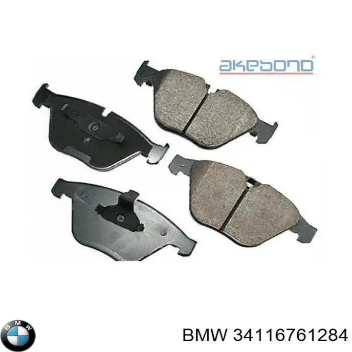 34116761284 BMW колодки гальмівні передні, дискові