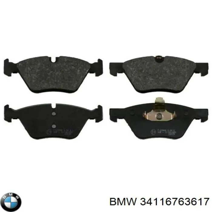 34116763617 BMW Передні гальмівні колодки