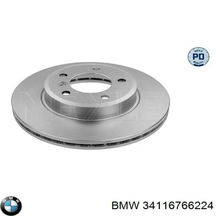 Гальмівні диски передні 34116766224 BMW