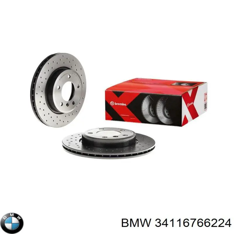 34116766224 BMW диск гальмівний передній