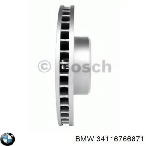 Диск переднього гальма BMW 34116766871 ціна, від 109.72 USD