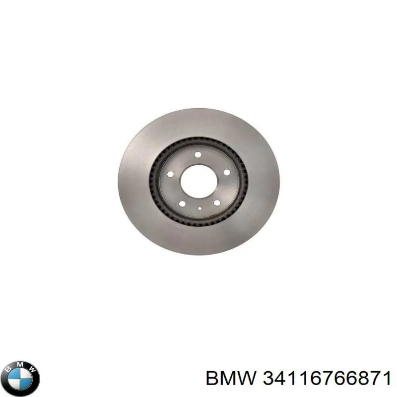 Гальмівні диски передні 34116766871 BMW