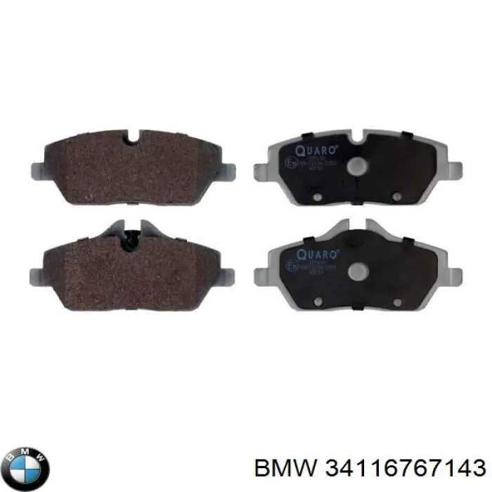 34116767143 BMW колодки гальмівні передні, дискові