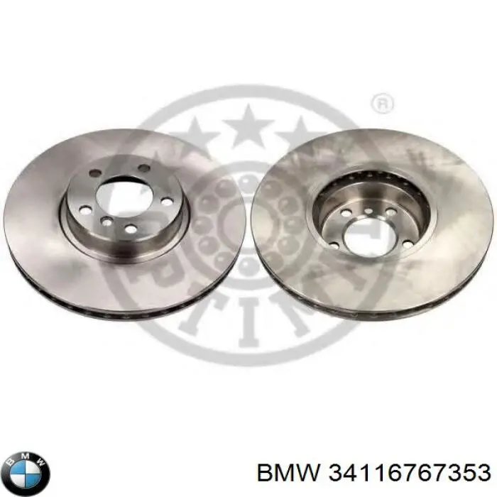 Диск переднього гальма BMW 34116767353 ціна, від 133.79 USD